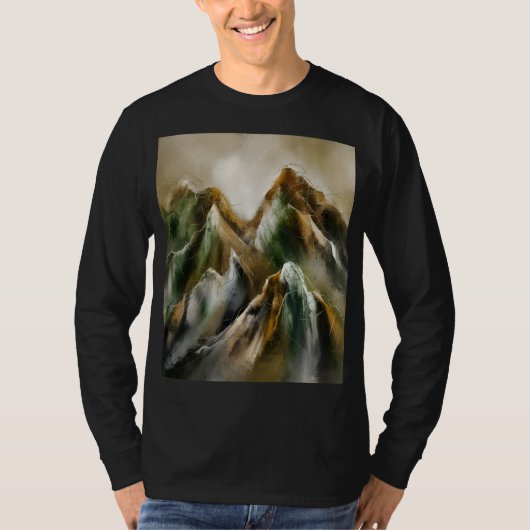 Bemalte Berge T-Shirt (Vorderseite)