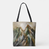 Bemalte Berge Tasche (Rückseite)