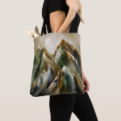 Bemalte Berge Tasche (Von Nahem)