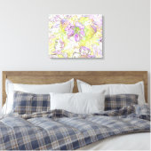 bemalte Blume Leinwanddruck (Insitu (Schlafzimmer))
