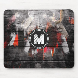 Bemalte Farben Holz Optik #7 Mousepad