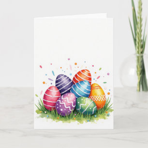 Bemalte Frühlings-Oval-Karte Karte