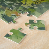 Bemalte Hirschmutter und -baby Puzzle (Seite)