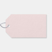 Bemalte Hochzeit im rosa Schachbrettmuster Geschenkanhänger (Rückseite Horizontal)