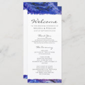 bemalte Hochzeit Programm (Vorne/Hinten)