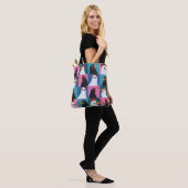 Bemalte Hühner-Tasche Tasche (Am Model)