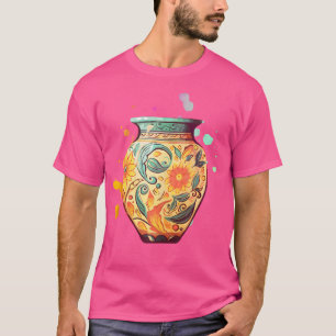 Bemalte Keramikvase Keramik Künstler T-Shirt