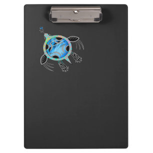 Bemalte Meeresschildkröte Klemmbrett