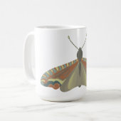 Bemalte Motte Kaffeetasse (Vorderseite Links)