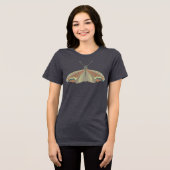 Bemalte Motte Tri-Blend Shirt (Vorderseite voll)
