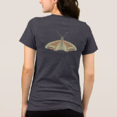 Bemalte Motte Tri-Blend Shirt (Rückseite)