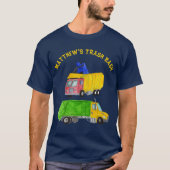 Bemalte Müllwagen Trash Bash Party Custom T-Shirt (Vorderseite)
