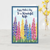 Bemalte Muttertags-Blütenkarte Karte (Gelbe Blume)