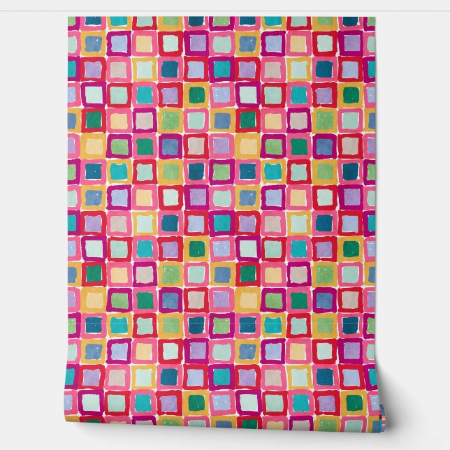 Bemalte Patches Tapete (Abrollen)