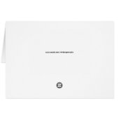 Bemalte Pfauenfeder-Hochzeitstisch-Nummernkarte (Rückseite Horizontal)