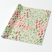 Bemalte Punkte Erdtöne Geschenkpapier (Ungerollt)