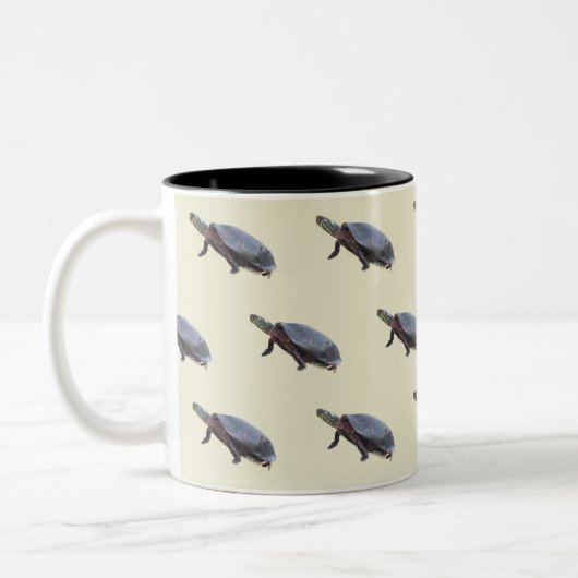 Bemalte Schildkröte Foto Tasse (Links)