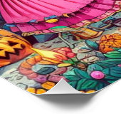 Bemalte Skelette Poster (Ecke)