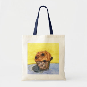 Bemalte Tüte mit Schokoladenstück-Muffin Tragetasche