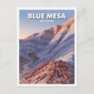 Bemalte Wüste, Blue Mesa Holbrook Arizona Geschenk Postkarte