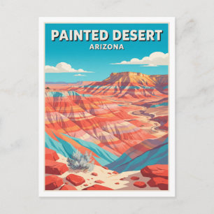 Bemalte Wüste, Petrified-Forest-Nationalpark Postkarte