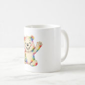 Bemalter Bär Notizbuch Kaffeetasse (VorderseiteRechts)