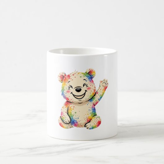 Bemalter Bär Notizbuch Kaffeetasse (Mittel)