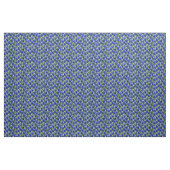 Bemalter blauer Hutstoff im Stil einer Malerei Stoff (Yard (91,4 cm))