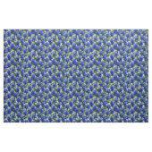 Bemalter blauer Hutstoff im Stil einer Malerei Stoff (Fat Quarter (45,7 x 55,9 cm))