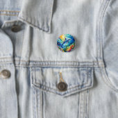 Bemalter Delfin Button (Beispiel)
