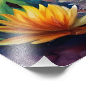 Bemalter Delfin Fotodruck (Ecke)