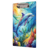 Bemalter Delfin Klemmbrett (Links)