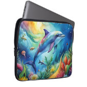 Bemalter Delfin Laptopschutzhülle (Vorne Rechts)