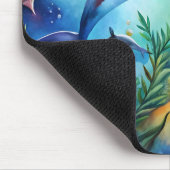 Bemalter Delfin Mousepad (Ecke)