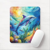 Bemalter Delfin Mousepad (Mit Mouse)
