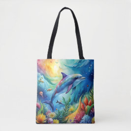 Bemalter Delfin Tasche