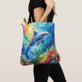 Bemalter Delfin Tasche (Von Nahem)