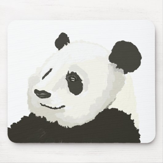 Bemalter Panda-Mauspad Mousepad (Vorne)