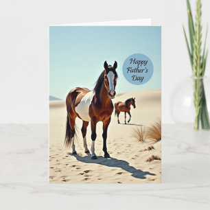 Bemalter Pony Vatertagskarte Karte