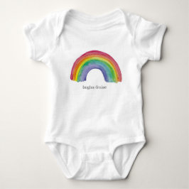 bemalter Regenbogen/Bogha-froise schottisch-gälisc Baby Strampler