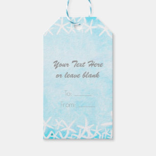 Bemalter Seestern Aqua Blau Party Geschenk Geschenkanhänger