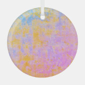 Bemalter Sonnenuntergang Ornament Aus Glas (Vorderseite)