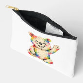 bemalter Teddybär-Beutel Zubehörtasche (Offen)