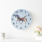 bemaltes Pferd Große Wanduhr (Zuhause)