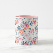 Bemaltes Rosenmuster Tasse (Zentrum)