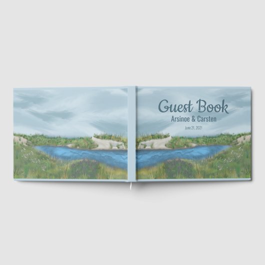 bemaltes Seaside Poster Gästebuch (Voll)