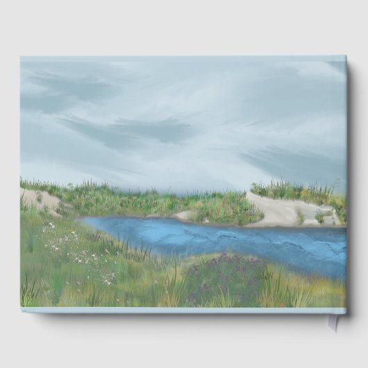 bemaltes Seaside Poster Gästebuch (Rückseite)