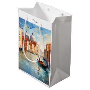 Bemaltes Venedig, Italien Mittlere Geschenktüte