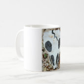 bemalteter Schädel Kaffeetasse (Vorderseite Links)