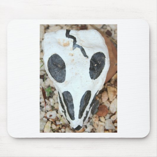 bemalteter Schädel Mousepad (Vorne)